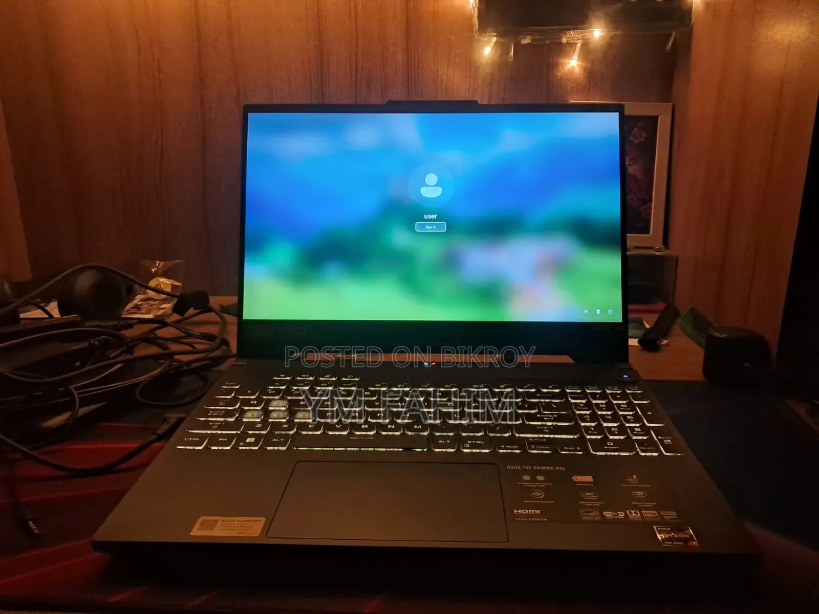 New Laptop Asus TUF Gaming A15 16GB AMD Ryzen 7 SSD 512GB