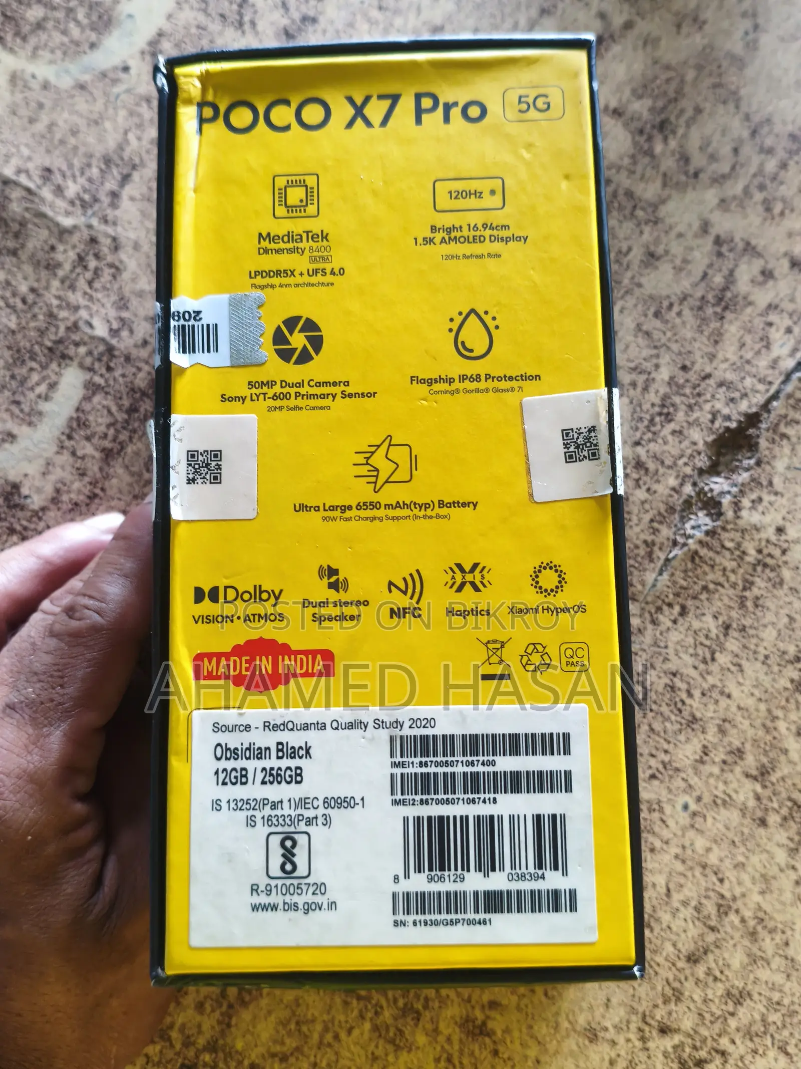Xiaomi Poco X7 Pro 256 GB Black