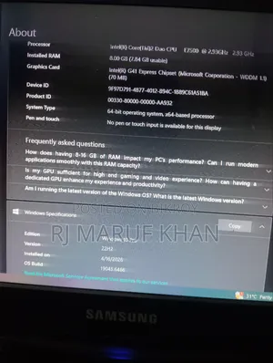 Desktop Computer Gigabyte GB-BXA8-5545 8GB Intel Core 2 Duo HDD 320GB