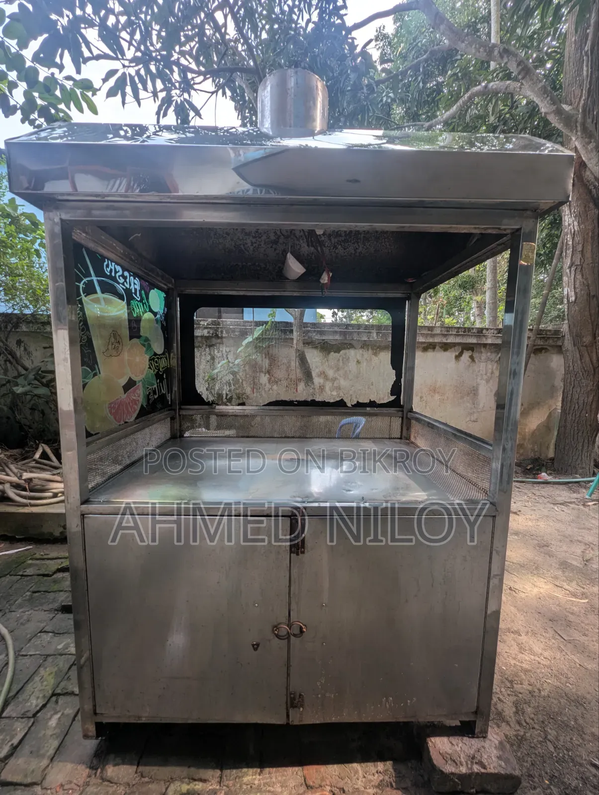 Stainlessness Still Food Cart