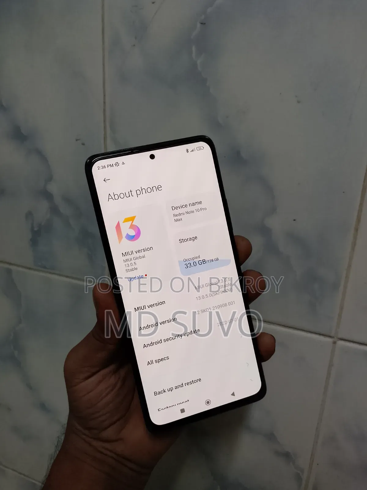 Xiaomi Redmi Note 10 Pro Max 128 GB Purple