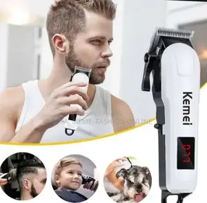Kemei Km-809a Professional Rechargeable Hair Clipper Trimmer
