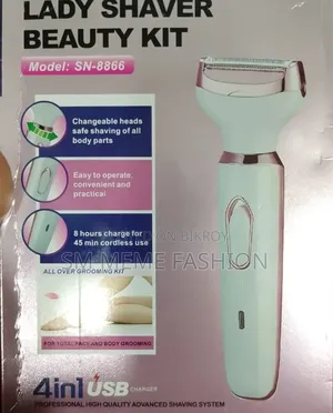 Lady Shaver Beauty Kit (4-in-1) - আপনার ত্বকের সঠিক যত্ন এখন ঘরেই!