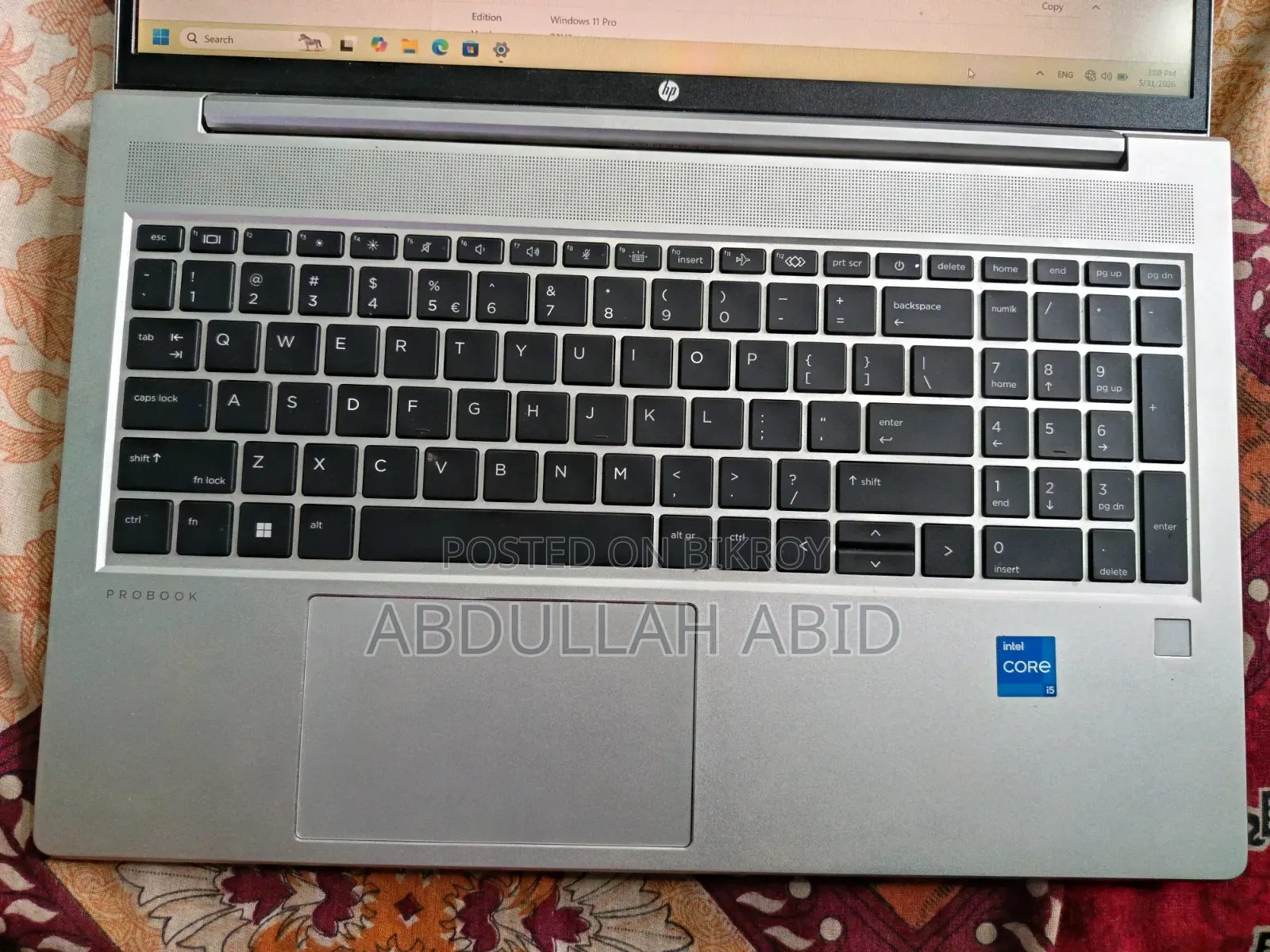 Laptop HP ProBook 450 16GB Intel Core i5 SSD 512GB