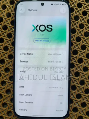 New Infinix Note Edge 128 GB Blue