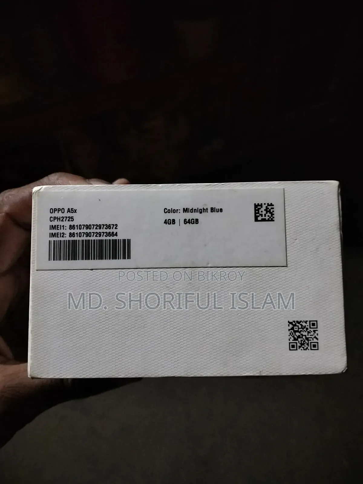 Oppo A5X 128 GB Black