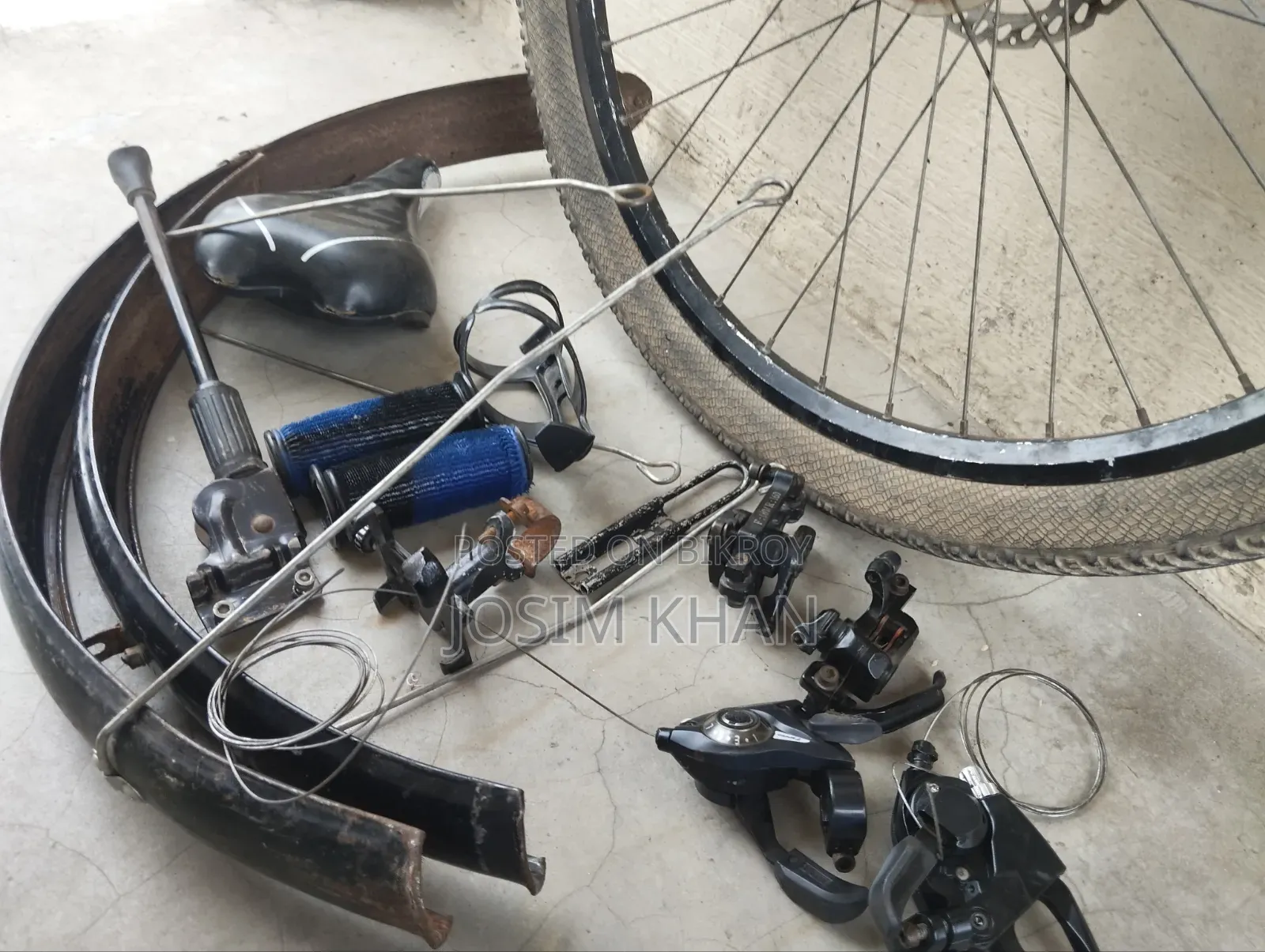 Some bicycle parts for sale