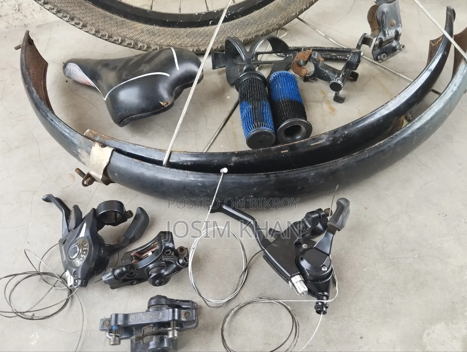 Some bicycle parts for sale