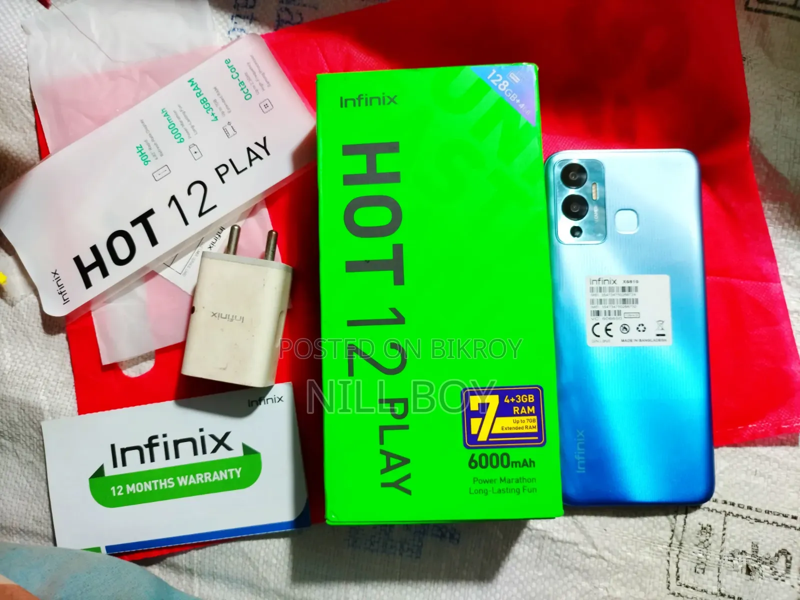 Infinix Hot 12 play 128 GB Blue