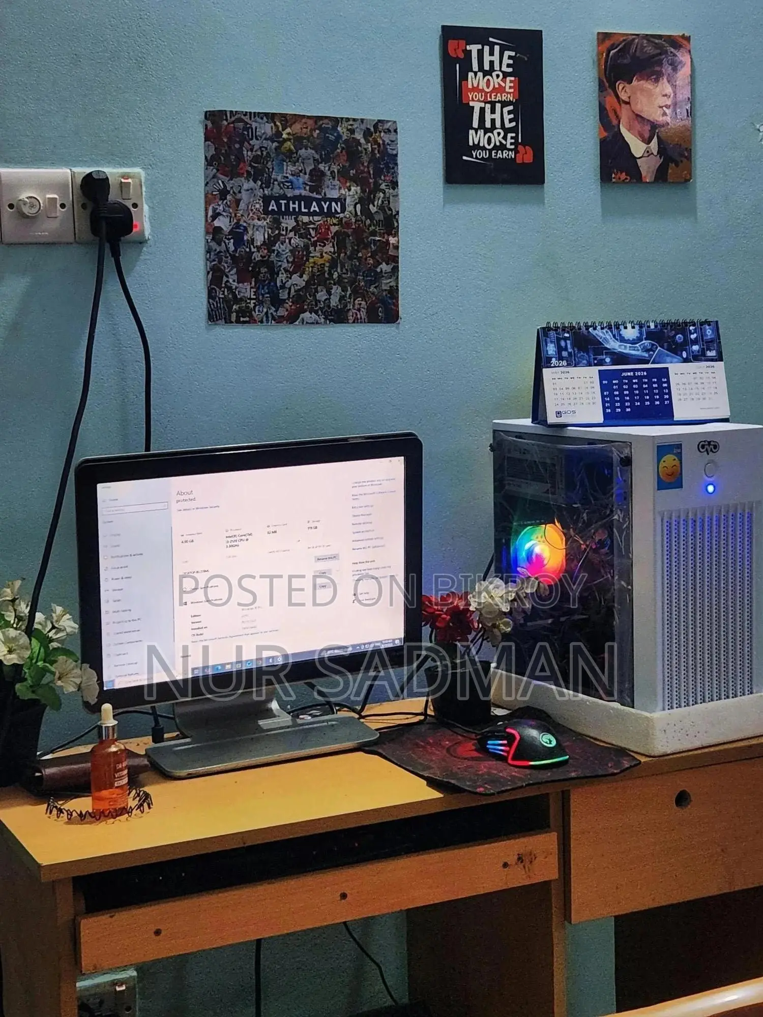 Desktop Computer 4GB Intel Core I3 SSD 128GB