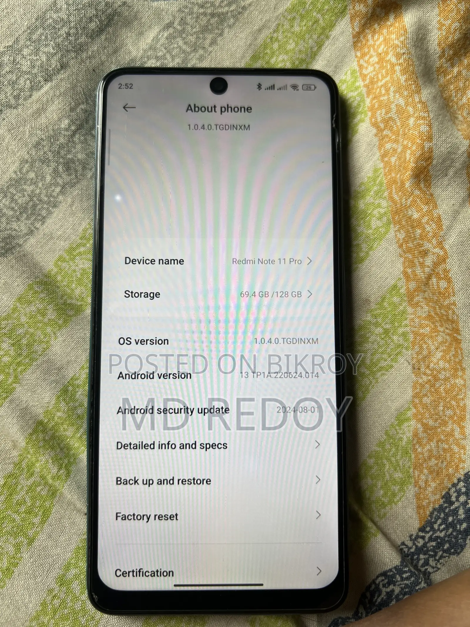 Xiaomi Redmi Note 11 128 GB Silver