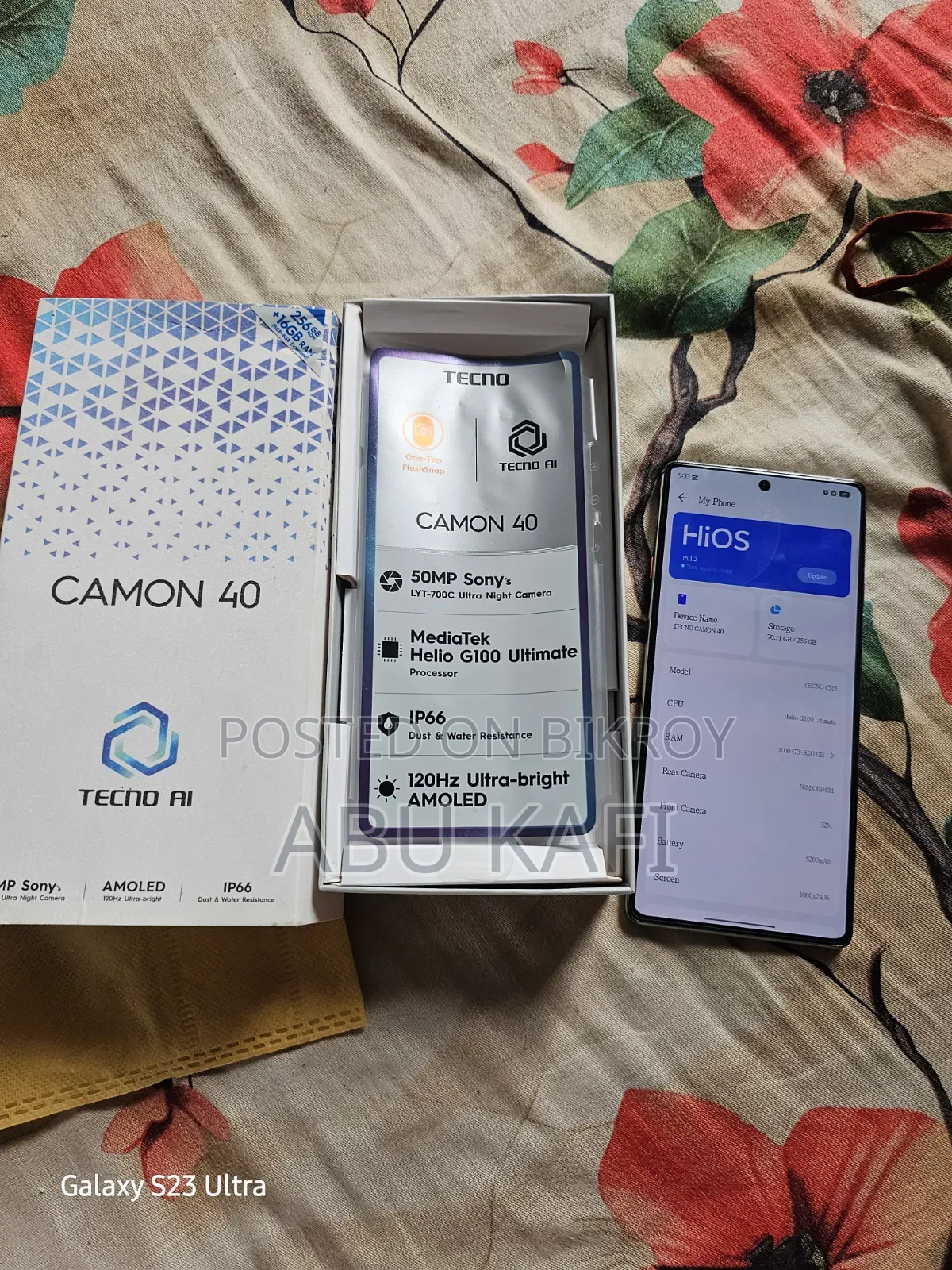 Tecno Camon 40 256 GB Black