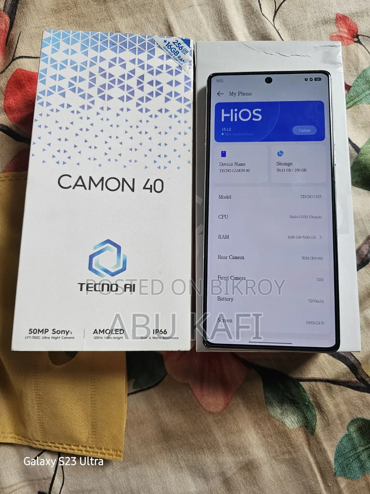 Tecno Camon 40 256 GB Black