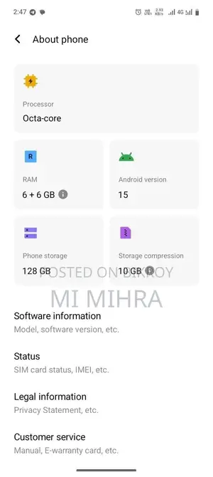 Vivo Y19s 128 GB Gray