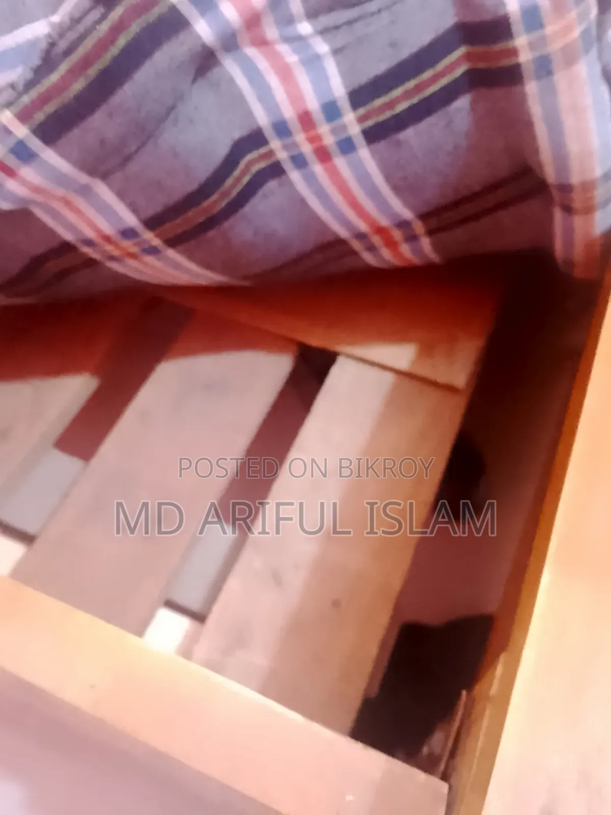 Local Teak Wood Bed 6/7 Feet for Sale