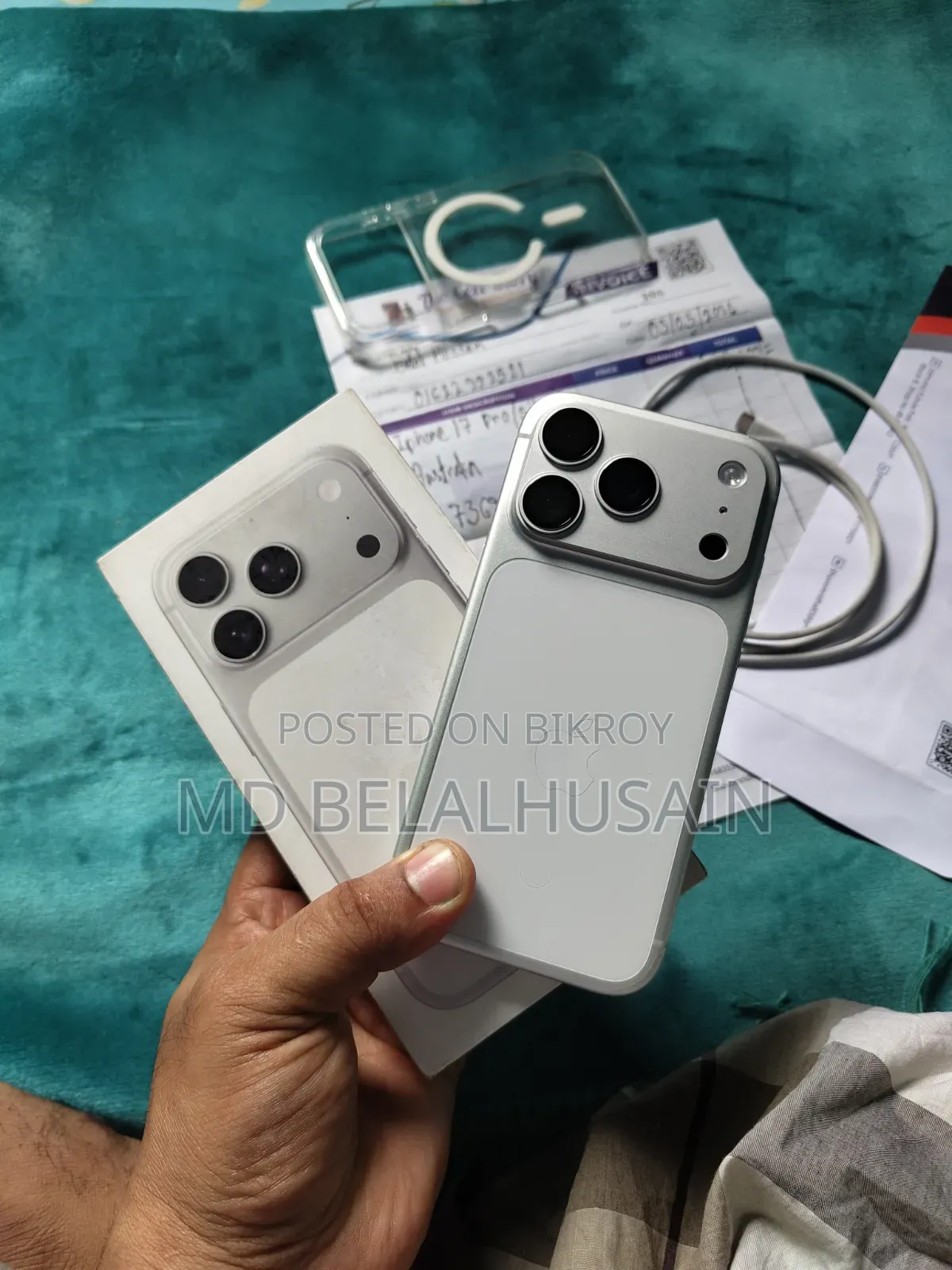 অ্যাপল আইফোন ১৭ প্রো ২৫৬ জিবি সিলভার