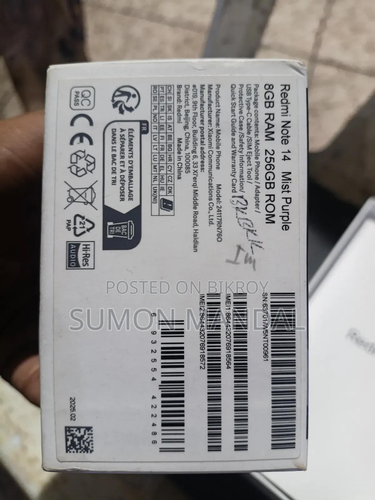 Xiaomi Redmi Note 14 4G 256 GB