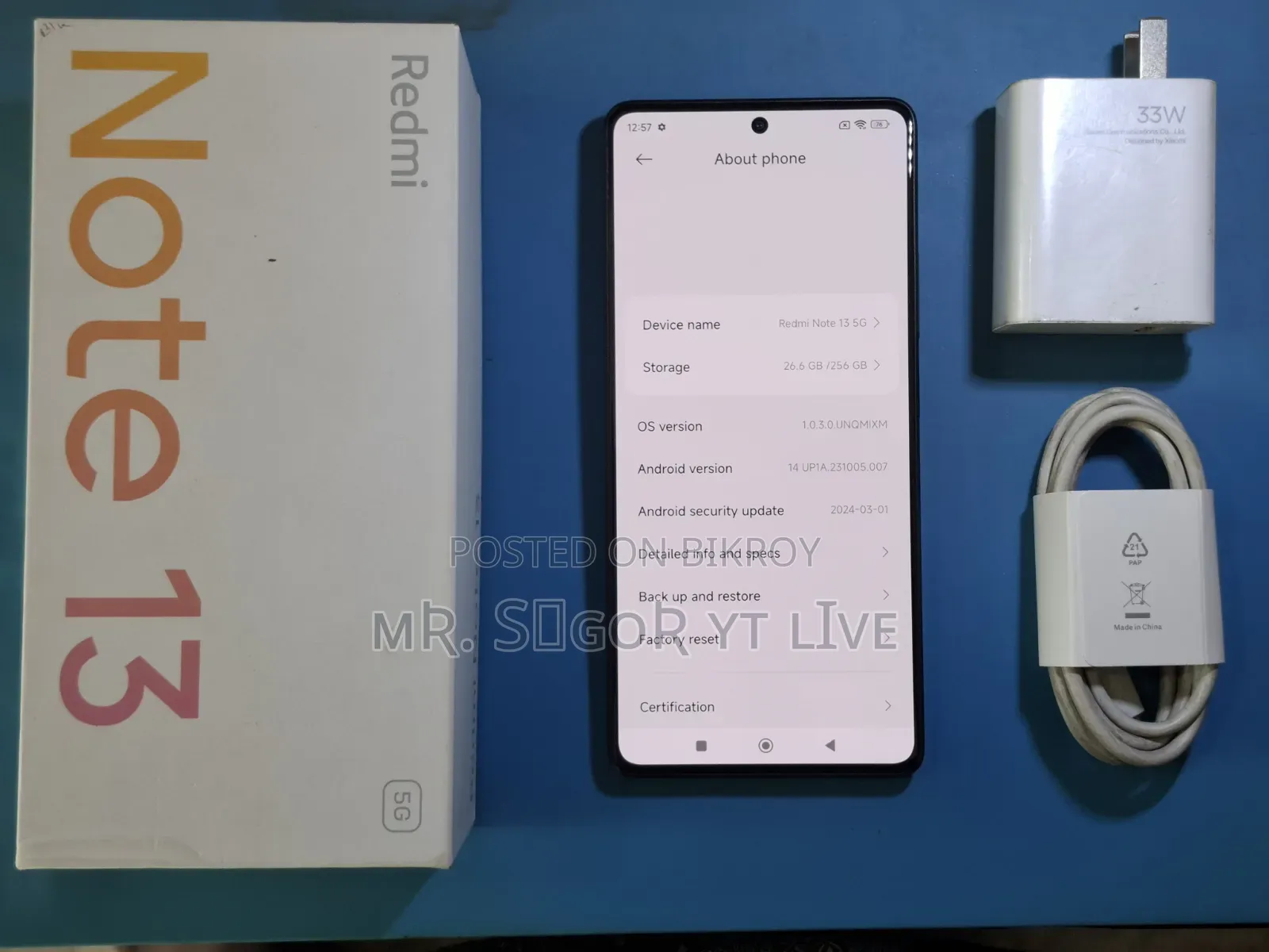 Xiaomi Redmi Note 13 256 GB Black