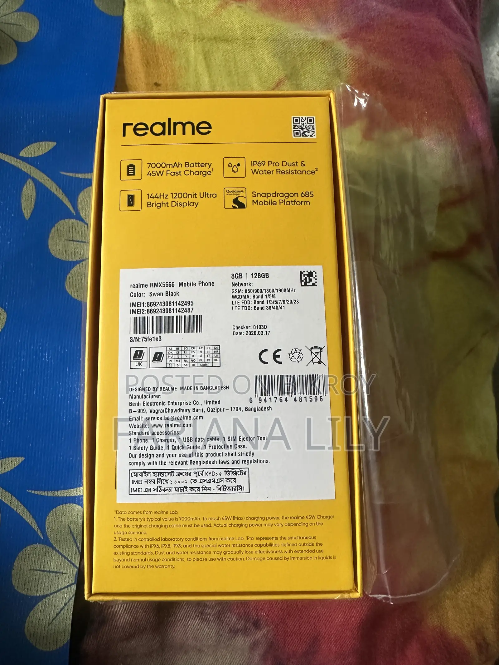 New Realme C85 5G 128 GB Black