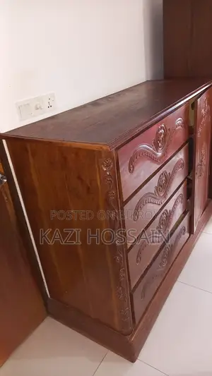 100% Pure Mahogany Wood Wardrobe | Solid Wood Almirah | Banasree