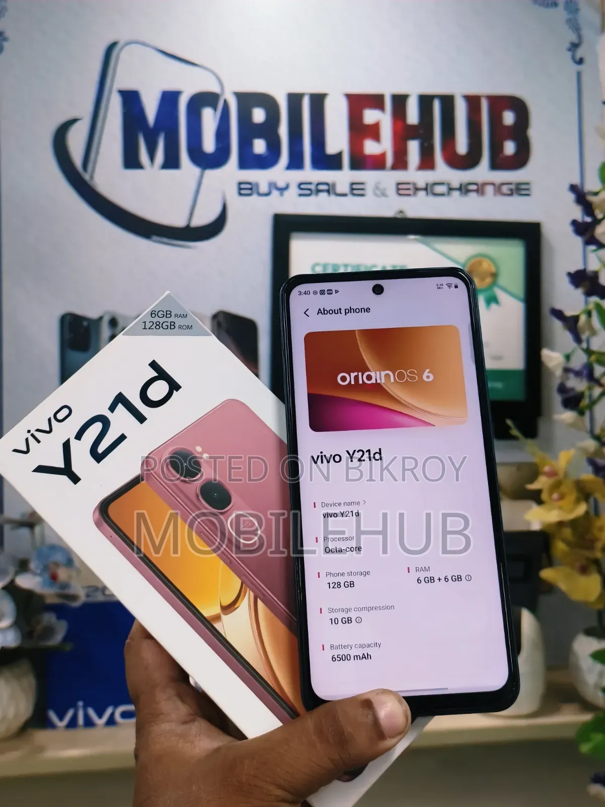 Vivo Y21d 128 GB Black