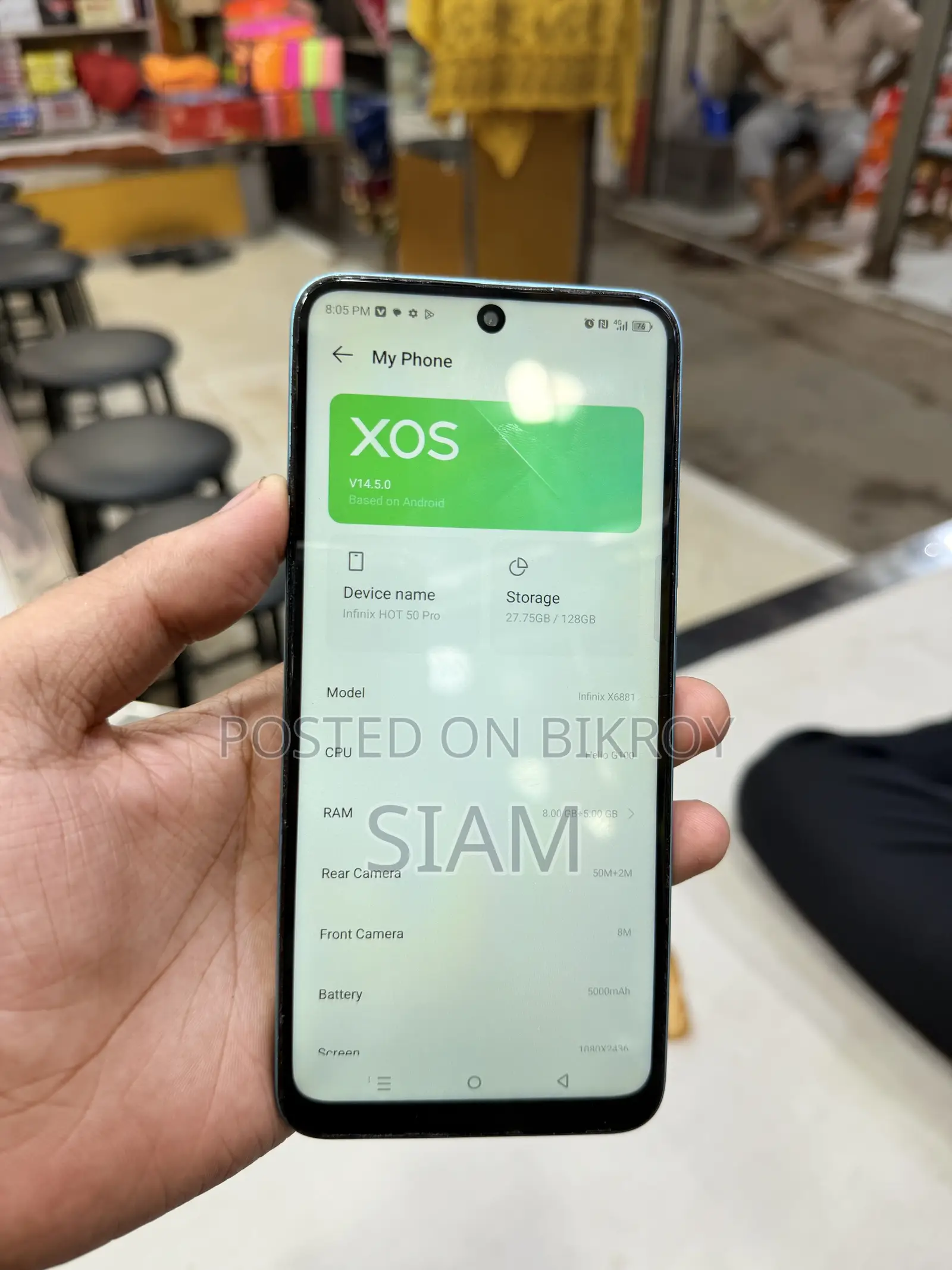 Infinix Hot 50 Pro 256 GB Blue