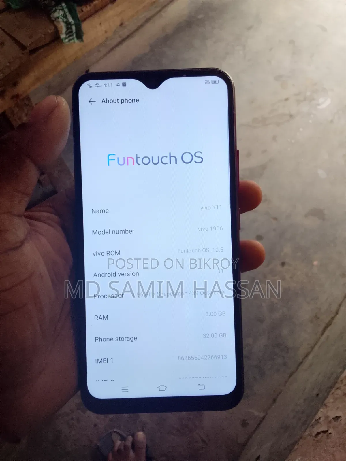Vivo Y11 32 GB Red
