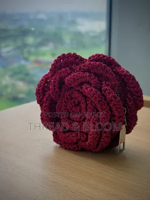 হ্যান্ডমেড ক্রোশেট বোথসাইড মিনি রোজ ব্যাগ