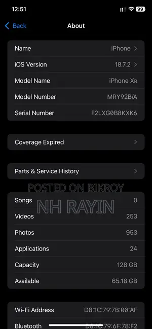 Apple iPhone XR 128 GB Black