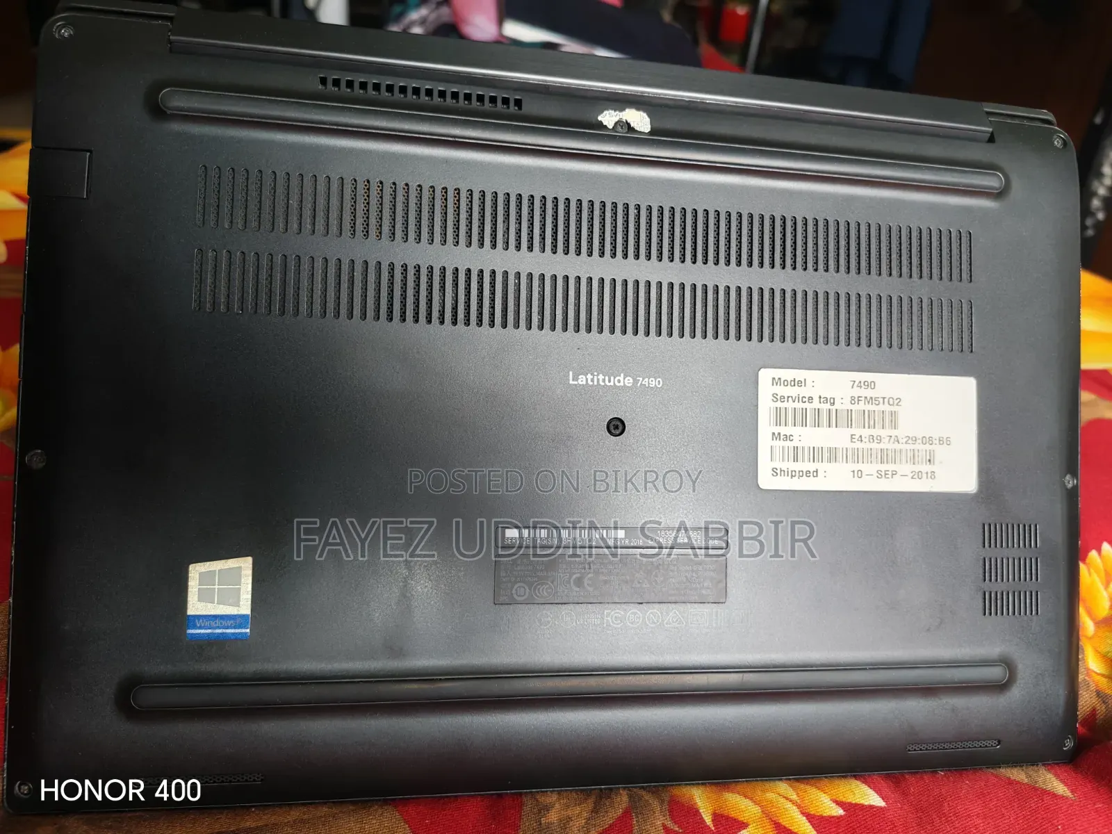 Laptop Dell Latitude 7490 16GB Intel Core I5 SSD 256GB