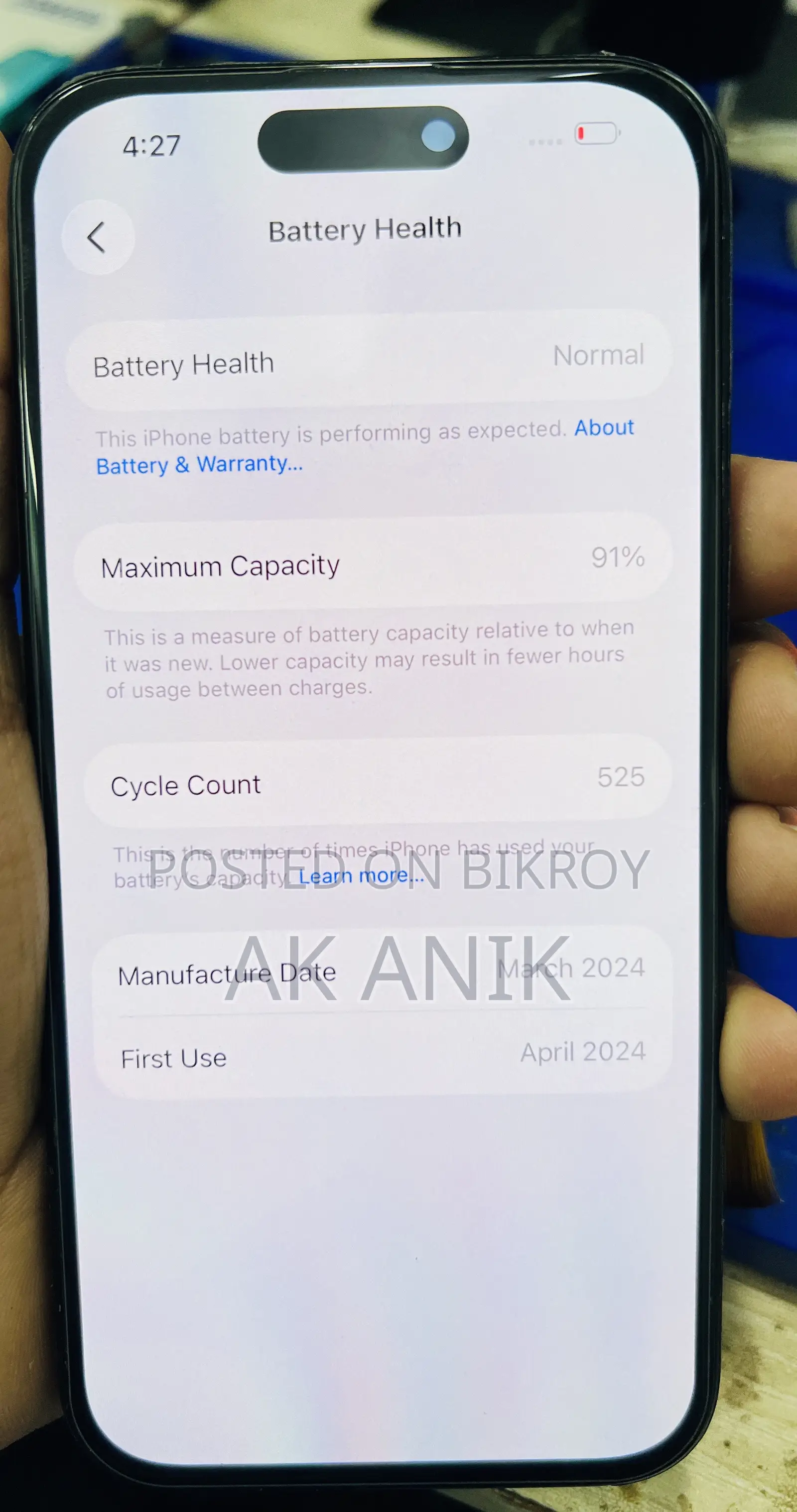 Apple iPhone 15 Pro 256 GB Blue