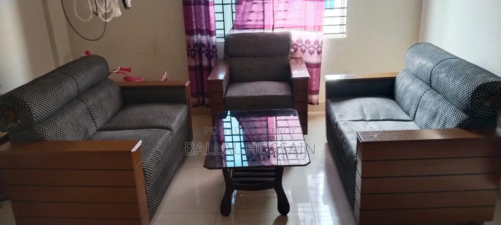 5 Seater Wooden Sofa Set