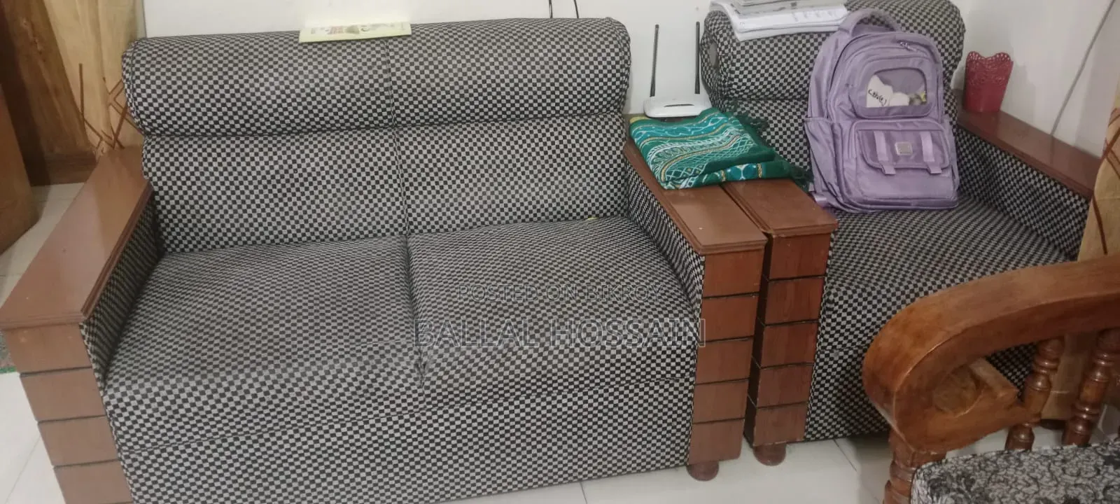 5 Seater Wooden Sofa Set