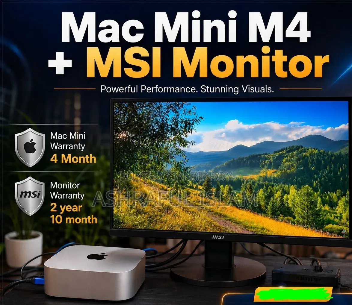 Desktop Computer Apple Mac Mini M4 16GB Apple M4 SSD 256GB