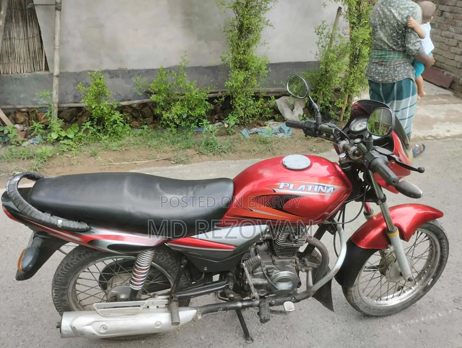 Bajaj Platina 100 2014 Red