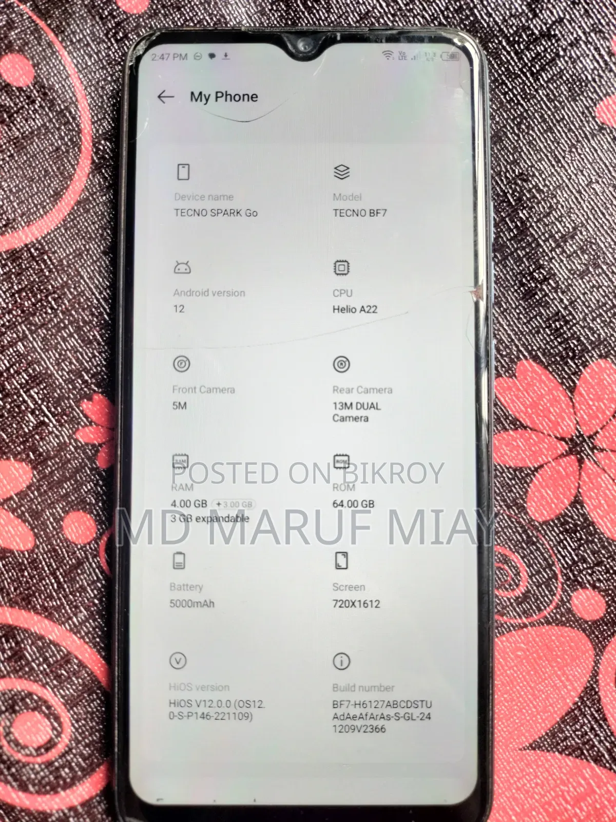 Tecno Spark Go 2023 64 GB Blue
