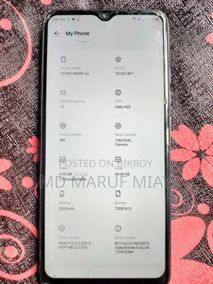 Tecno Spark Go 2023 64 GB Blue