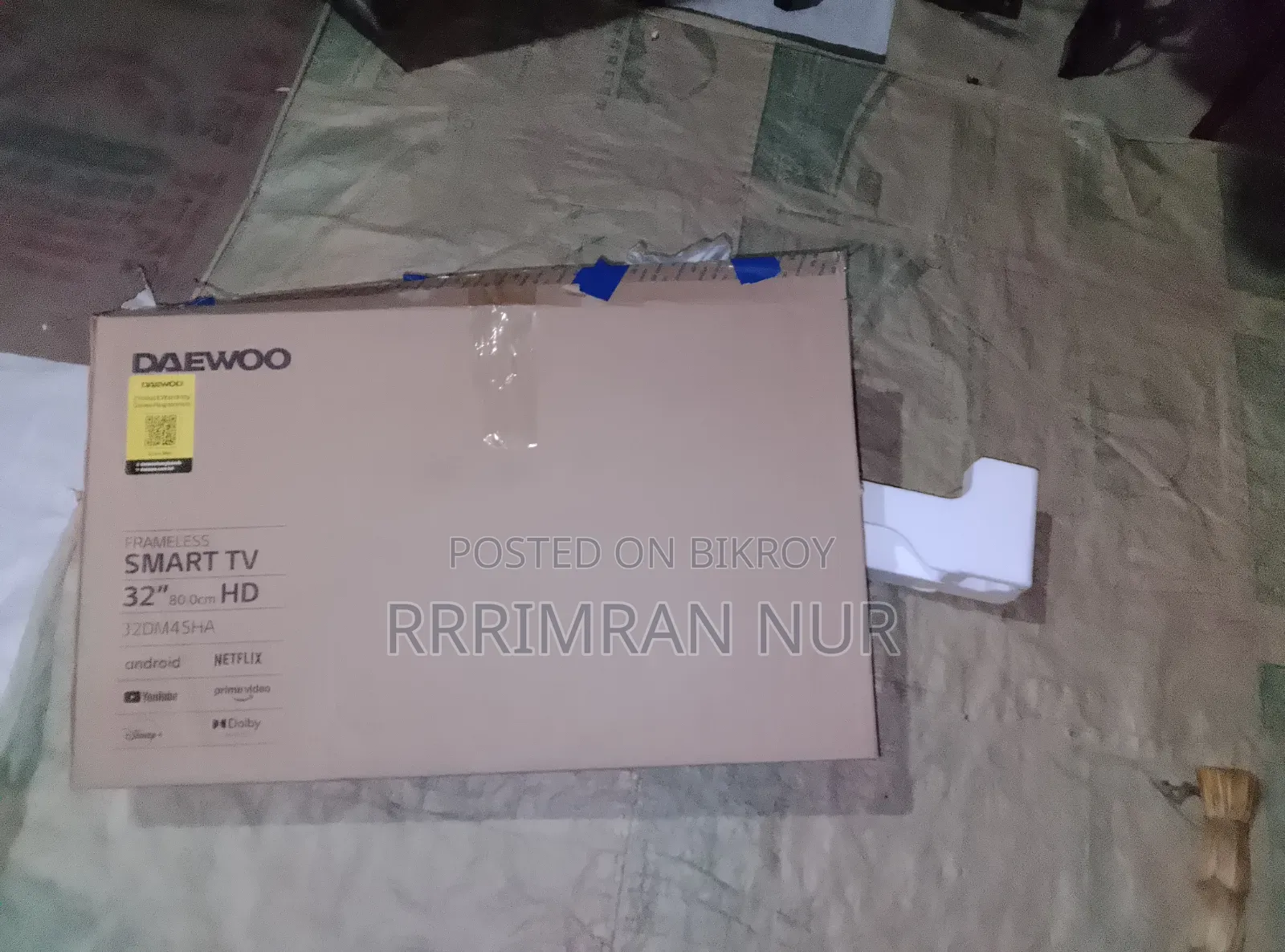 Sony Brand, Daewoo, 32inc Smart Led Tv