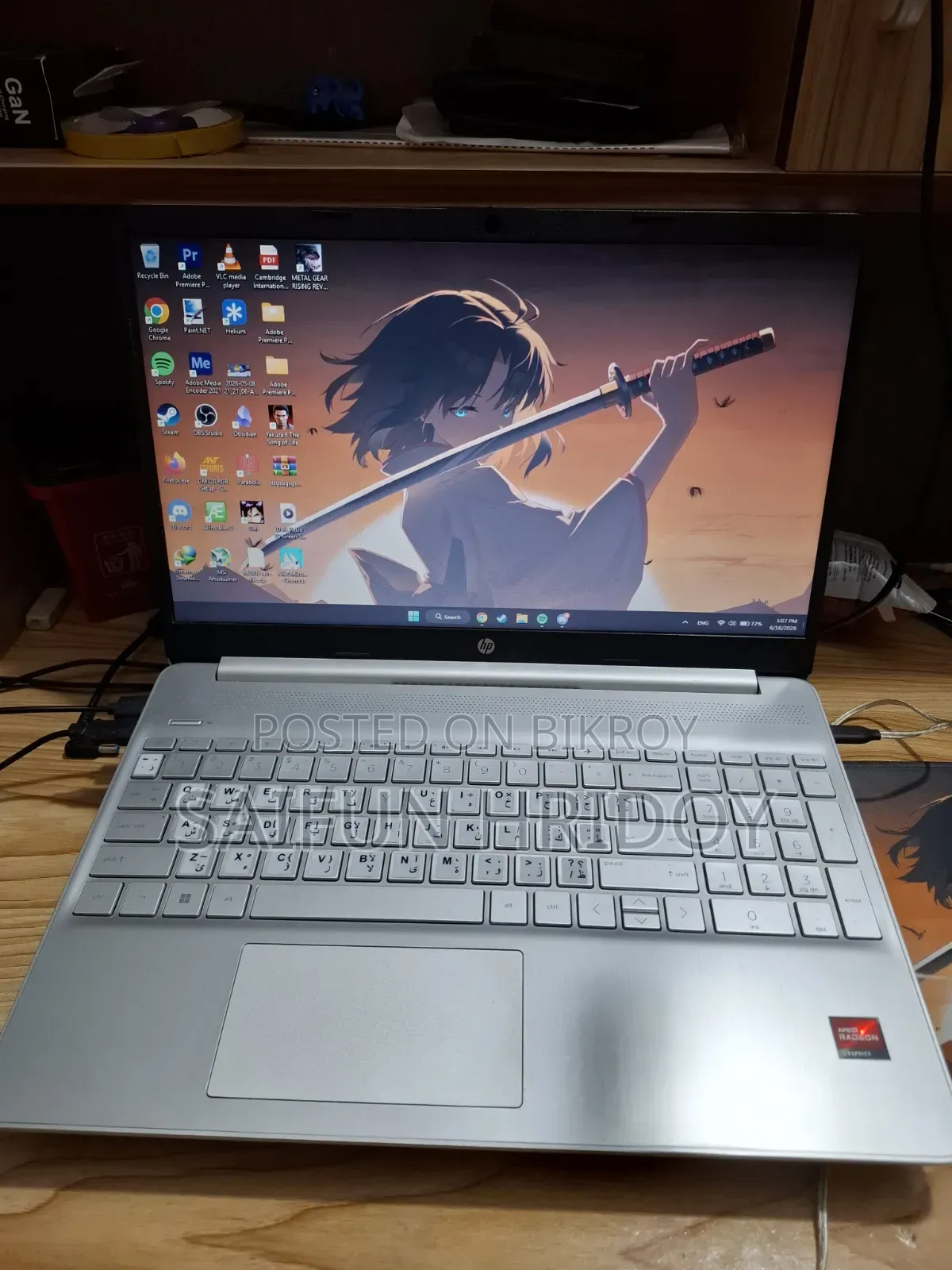 Laptop HP 15s 16GB AMD Ryzen 5 SSD 512GB