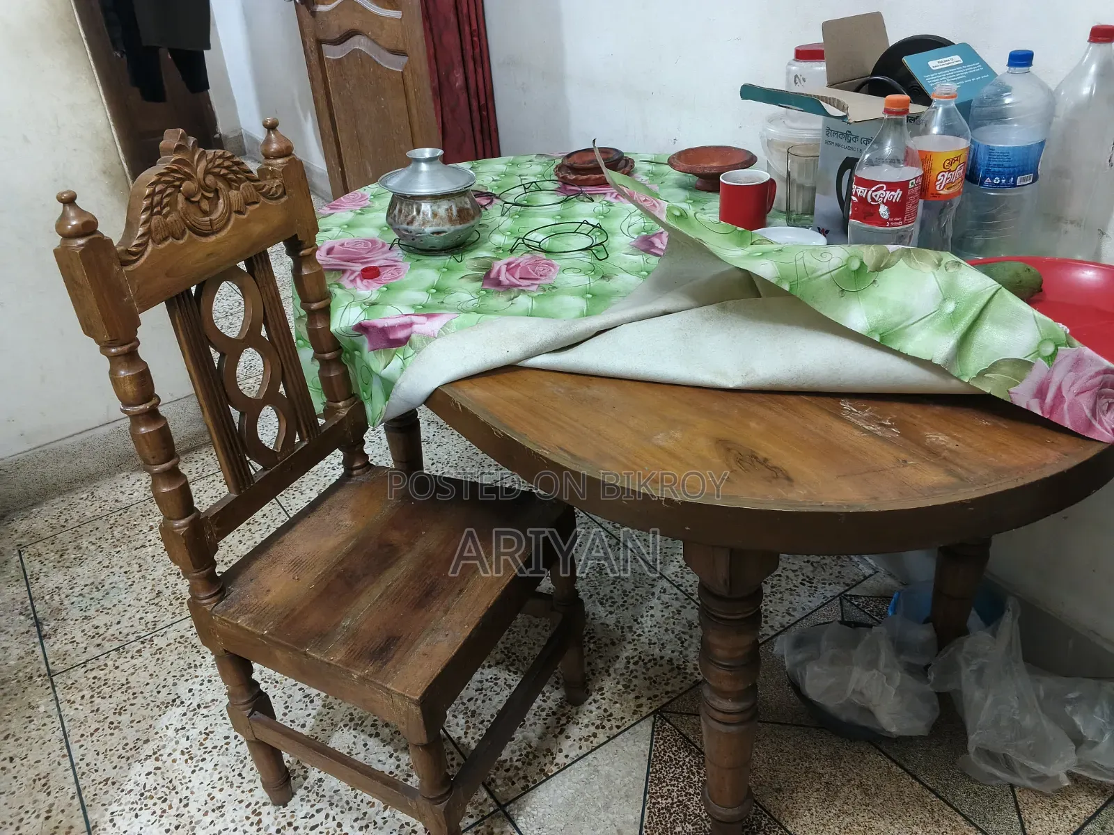 Teak Wood Chair and Dining Table