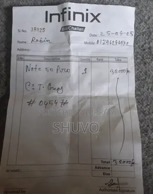 Infinix Note 50 Pro 256 GB Gold