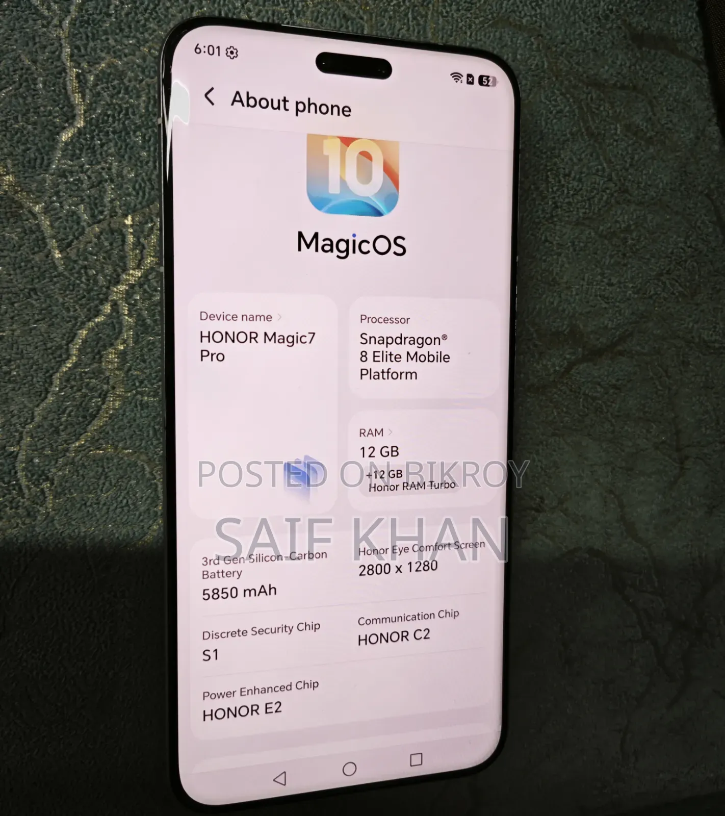 Honor Magic7 Pro 512 GB Silver