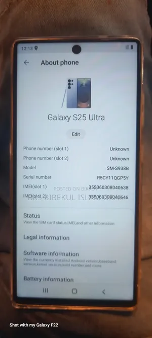 New Samsung Galaxy S25 512 GB Green
