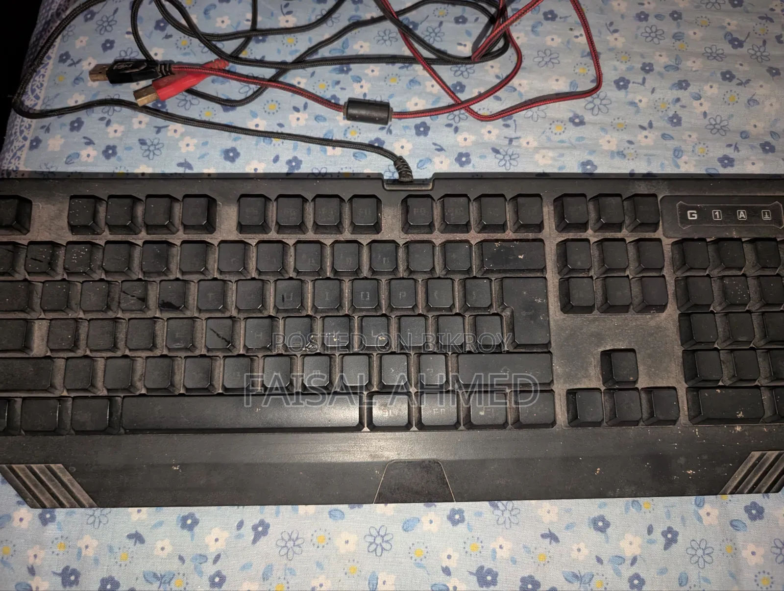A4 Tech Bloody B125 Keyboard A4 Tech Op168g Mouse Used