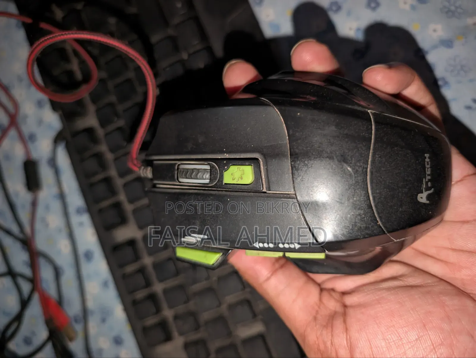 A4 Tech Bloody B125 Keyboard A4 Tech Op168g Mouse Used
