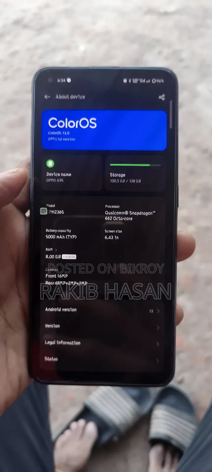 Oppo A95 128 GB Black