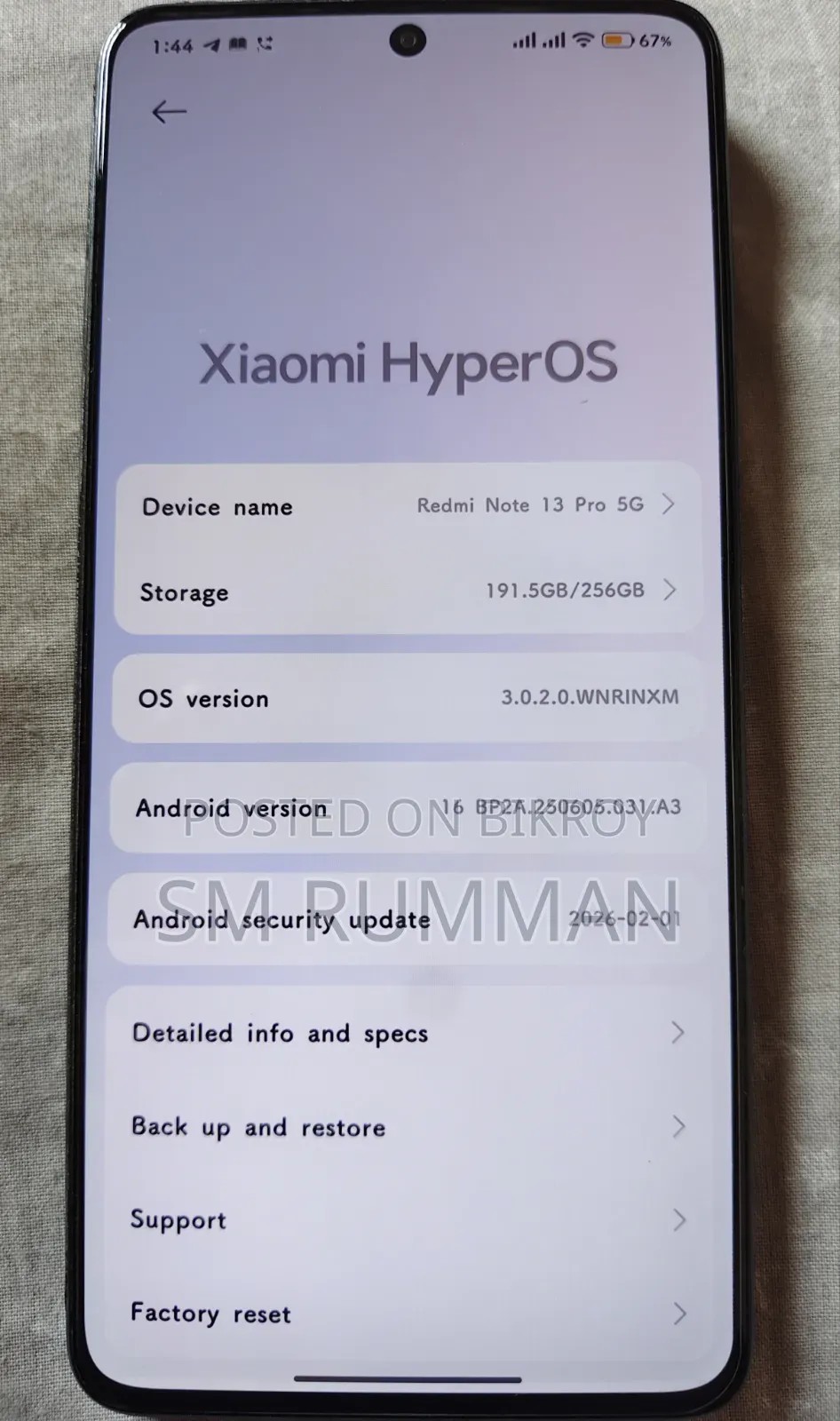 Xiaomi Redmi Note 13 Pro 5G 256 GB Black