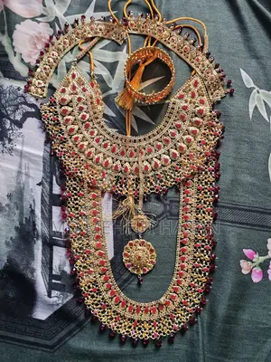 Wedding Jewelry Set for Bride - Gold Plated Sitahar
