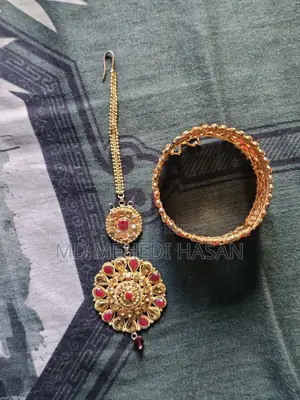 Wedding Jewelry Set for Bride - Gold Plated Sitahar