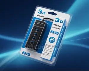 4-Port High-Speed USB 3.0 Hub With 30cm Cable